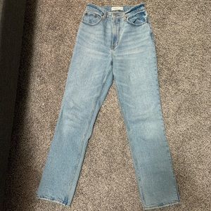Abercrombie and fitch ultra high rise 90’s straight Jean